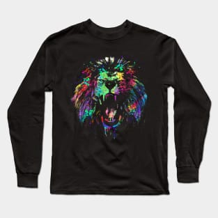 Technicolor Lion Long Sleeve T-Shirt